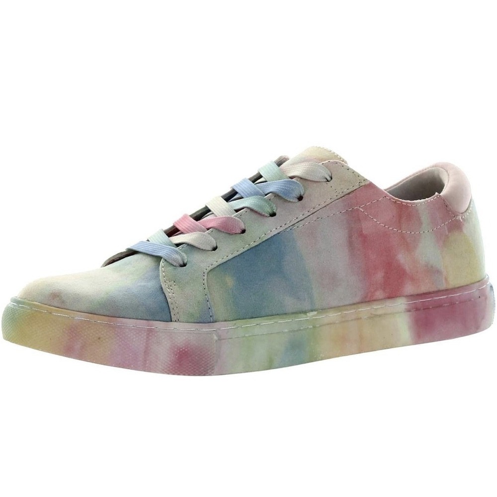 Kenneth Cole New York Women's Kam Lace up Sneakers Size 6.5 Leather TIE DYE NEW